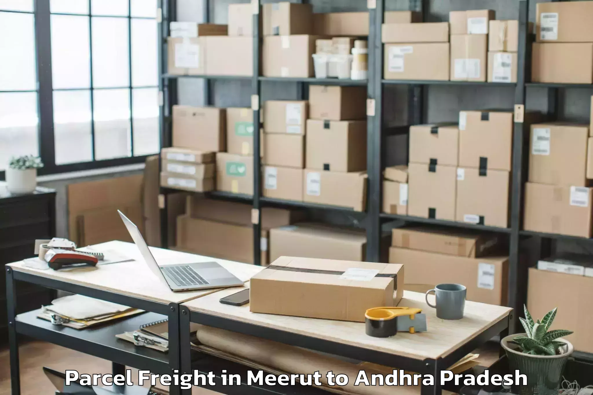 Easy Meerut to Anakapalli Parcel Freight Booking